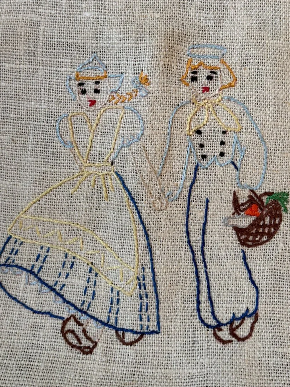 Vintage linen tea